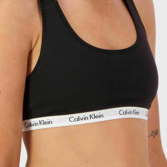 Calvin Klein Unlined Cotton Bralette - NWOT - Picture 2 of 6
